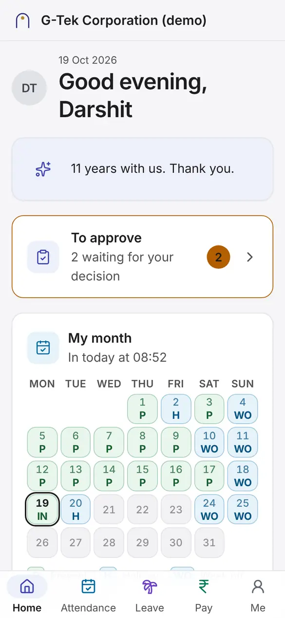 Phone screen, step 1 of 7: On Home, tap To approve. The number is how many requests wait for you.